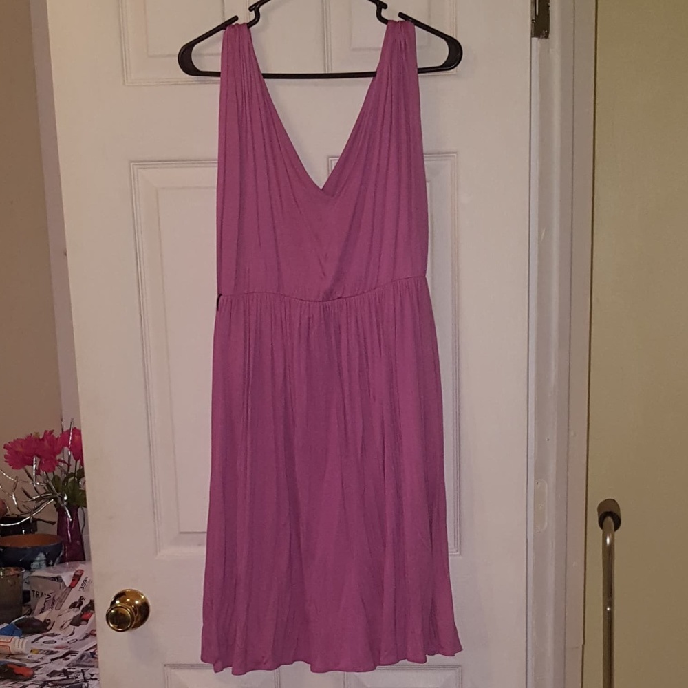 Ann Taylor Light Purple Casual Dress (L)